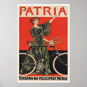 パトリアサイクルポスター 自転車アート サイクリングプリント ポスター