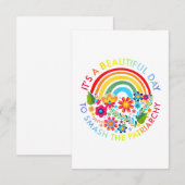 パトリアーキーを粉砕する美しい日だ フェミニ エンクロージャーカード (正面/裏面)