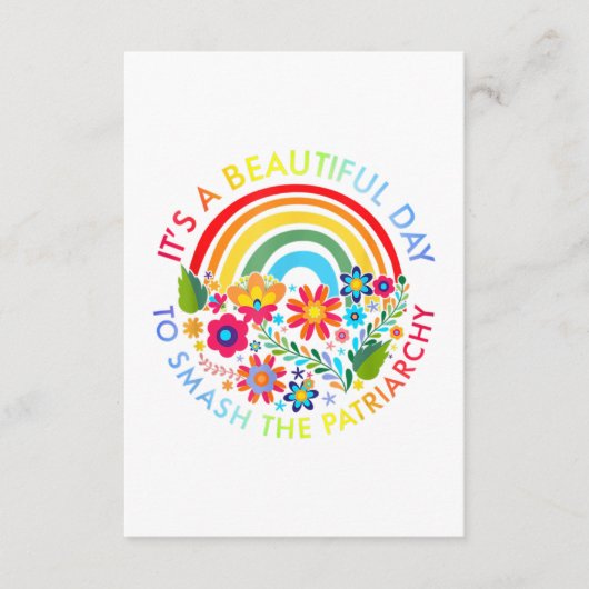 パトリアーキーを粉砕する美しい日だ フェミニ エンクロージャーカード (正面)