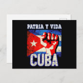 パトリア・イ・ヴィダ・ソス・キューバ ポストカード (正面/裏面)