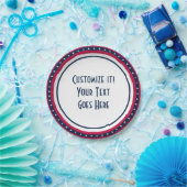 パトリオカスタムットスターズ赤白青紙プレート ペーパープレート (パーティー)