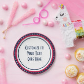 パトリオカスタムットスターズ赤白青紙プレート ペーパープレート (パーティー)