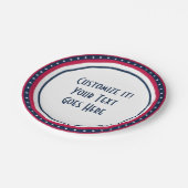 パトリオカスタムットスターズ赤白青紙プレート ペーパープレート (アングル)