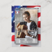 パトリオカスタムット取引カードテンプレート4th 7月のギフト コーリングカード (正面)