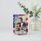 パトリオカスタムット取引カードテンプレート4th 7月のギフト コーリングカード (スタンド正面)