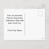 パトリオッツホワイトローズのバレンタインデーはがき シーズンポストカード (裏面)