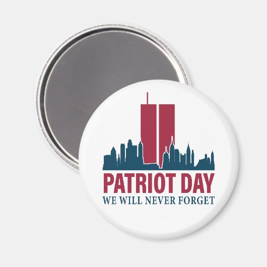パトリオットの日、我々は決していない マグネット (正面/裏面)