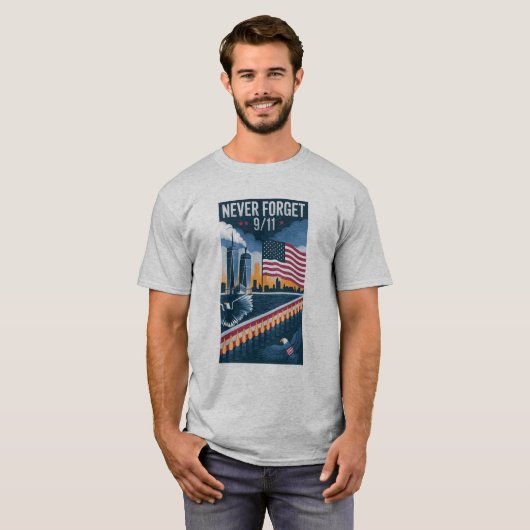パトリオットの日(9月11日の記念日) Tシャツ (正面フル)