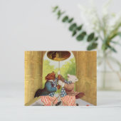 パトリオットはリングや輪リバティベルを支える ポストカード (スタンド正面)