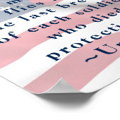 パトリオットアメリカ国旗のフリーダムソルジャー引用文 ポスター (角)