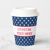 パトリオットカスタム紙カップアメリカ星旗 紙コップ (正面)