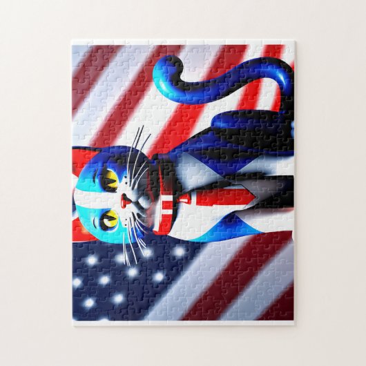 パトリオットキャットパズル ジグソーパズル (縦)
