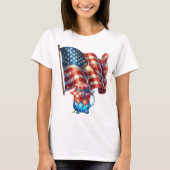 パトリオットギンガムアート Tシャツ (正面)