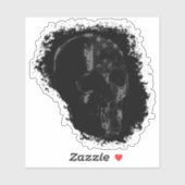 パトリオットスカルブラックグレー シール (シート)