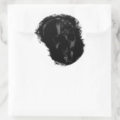 パトリオットスカルブラックグレー ラウンドシール (バッグ)