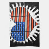 パトリオットハート米国国旗 キッチンタオル (縦)