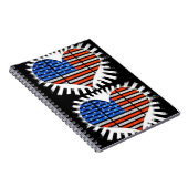 パトリオットハート米国国旗 ノートブック (右側)