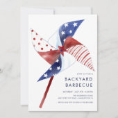 パトリオットパーティーピンホイール招待状 招待状 (正面)