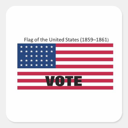 パトリオットフラッグハットシリーズ スクエアシール (正面)