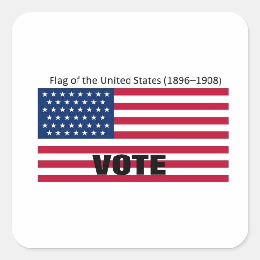 パトリオットフラッグハットシリーズ スクエアシール (正面)