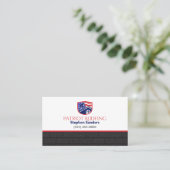 パトリオットルーフィングシングル建築会社 名刺 (スタンド正面)