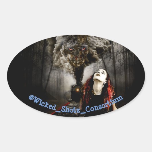 パトリオット列車 楕円形シール (正面)