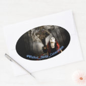 パトリオット列車 楕円形シール (封筒)