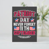 パトリオット忘れデー9 11 出欠カード (スタンド正面)