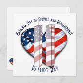 パトリオット記念日 招待状 (正面/裏面)