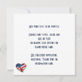 パトリオット記念日 招待状 (裏面)