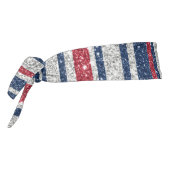 パトリオット赤白青グリッターグラムストライプズ タイヘッドバンド (回転270)