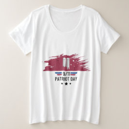 パトリオット9-11デイプラスTシャツ プラスサイズTシャツ
