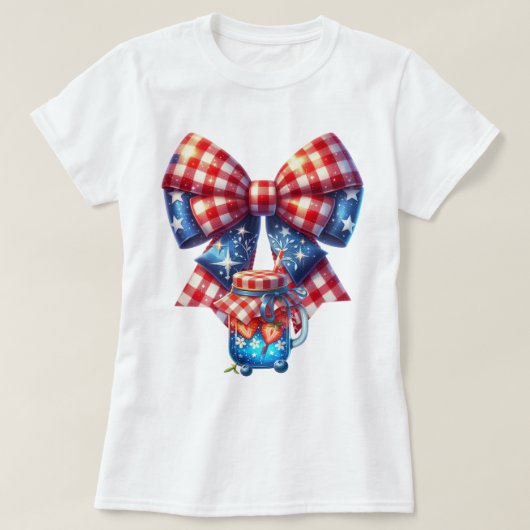 パトリオット ギンガムアート Tシャツ (デザイン正面)