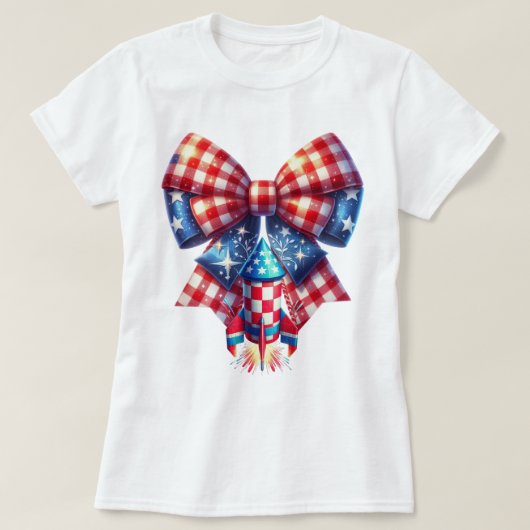 パトリオット ギンガムアート Tシャツ (デザイン正面)