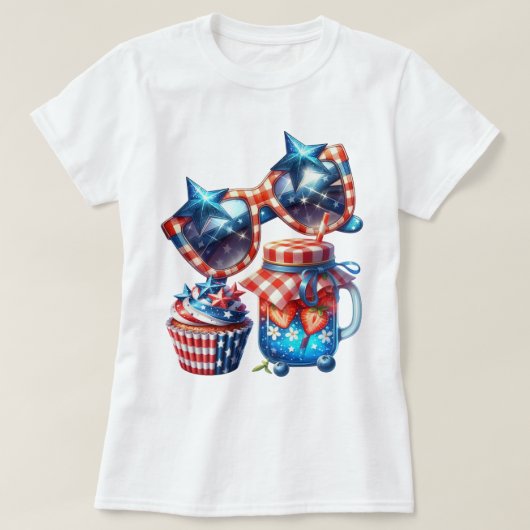 パトリオット ギンガムアート Tシャツ (デザイン正面)