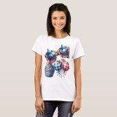 パトリオット ギンガムアート Tシャツ (正面フル)