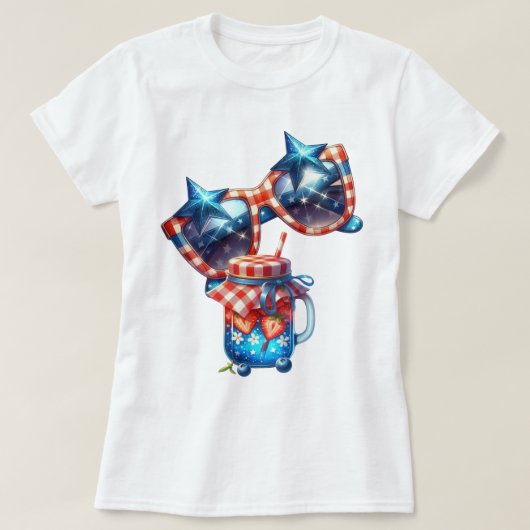 パトリオット ギンガムアート Tシャツ (デザイン正面)