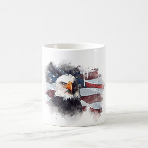 *~*パトリオットUSAイーグルアメリカ国旗 コーヒーマグカップ