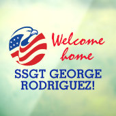 パトリオティックイーグルウェルカムホーム軍隊メンバーウィンド ウィンドウサイン (シート3)