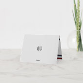 パトリオティックイーグル退役軍人サンキュー カード (裏面)