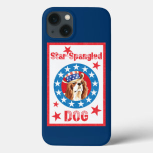 パトリオティックカヴァリエキングチャールズスパニエル犬 iPhone 13ケース