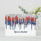 パトリオティックグリッタードリップス誕生日 招待状 (スタンド正面)