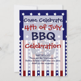 パトリオティックスターズストライプいかりセーラーパターン 招待状