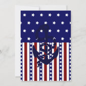 パトリオティックスターズストライプいかりセーラーパターン 招待状 (裏面)
