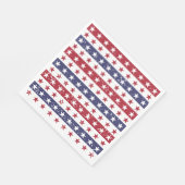 パトリオティックスターズ7月4日紙ナプキンス スタンダードランチョンナプキン (角)