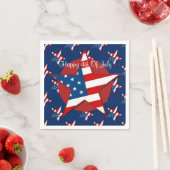 パトリオティックスター7月4日ナプキンス2 スタンダードカクテルナプキン (インサイチュ)