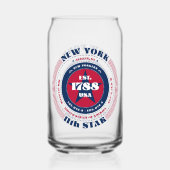 パトリオティックニューヨークタイポグラフィデザイン ガラス缶 (裏面)