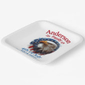 パトリオティックファミリー懇親会- 7月4日BBQ & Brew ペーパープレート (傾斜あり)