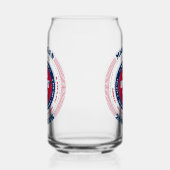 パトリオティックミシガンタイポグラフィ飲み物用品セット ガラス缶 (右)