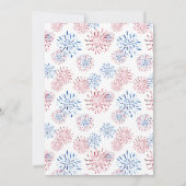 パトリオティックレッド&ブモダンルーBBQ 7月4日パーティー 招待状 (裏面)